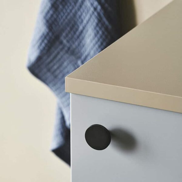 MOUD Home DOT knage 3,2 cm I sort, kan bruges som knage eller greb