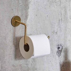 MOUD Home wall toiletrulleholder i messing