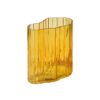 MOUD Home RIPPLE vase i amber glas med organiske former