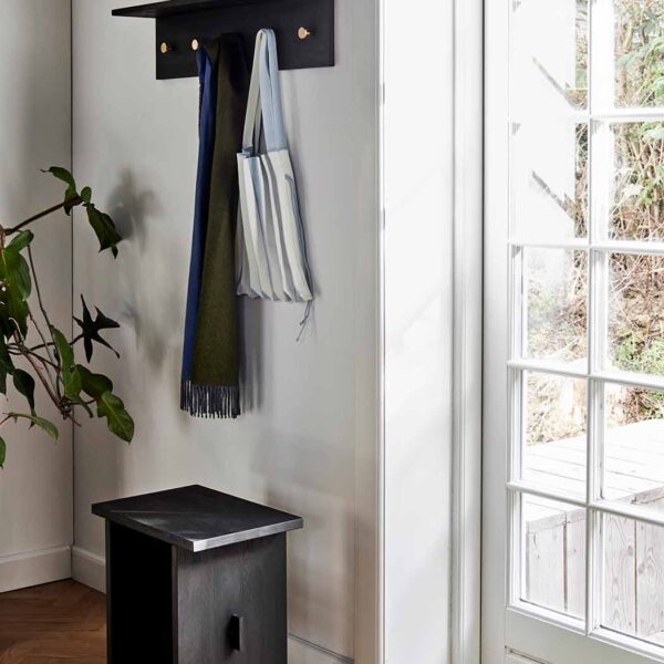 MOUD Home stripe dørmåtte oliven og blå