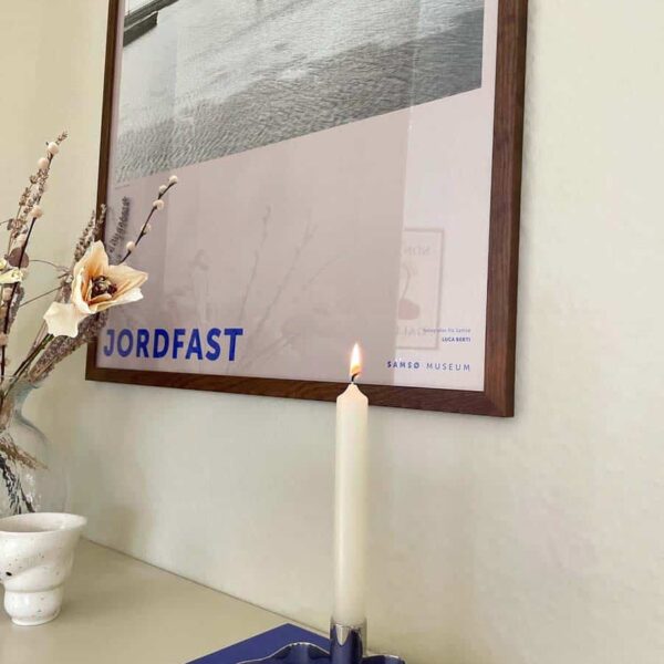 moud home wavy lysestage i blank sølv