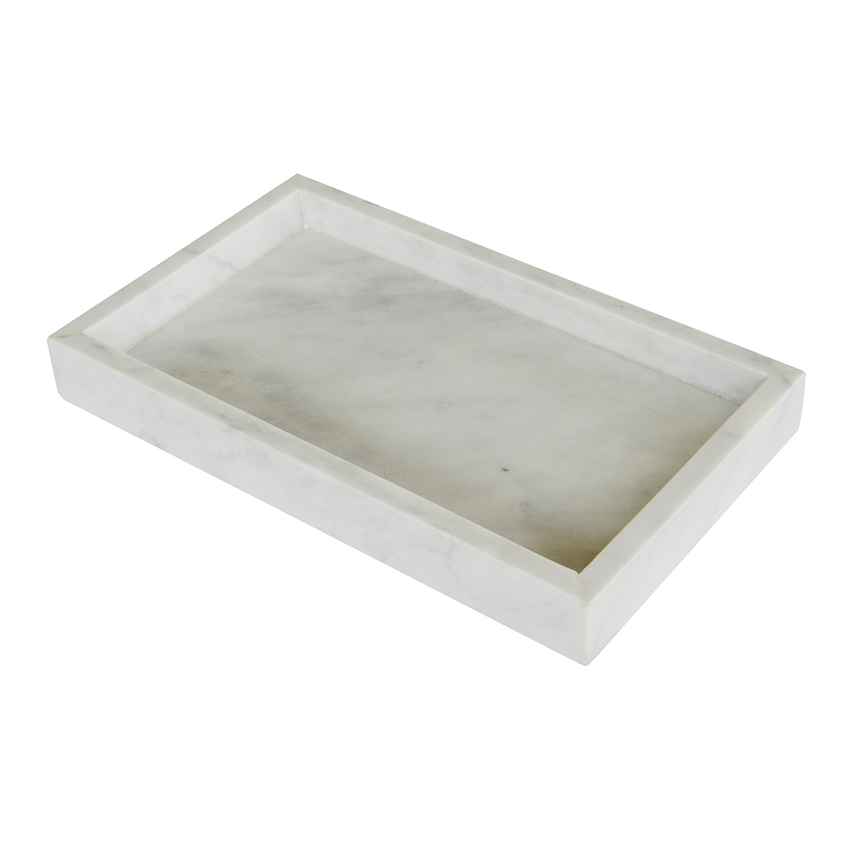 Billede af MARBI marmor bakke - hvid - 15x25 cm