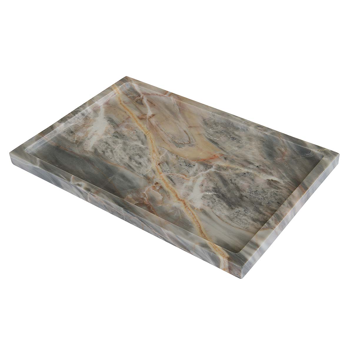 Billede af MARBI marmor bakke - brun - 20x30 cm