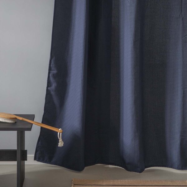 MOUD Home waffle badeforhæng i blå