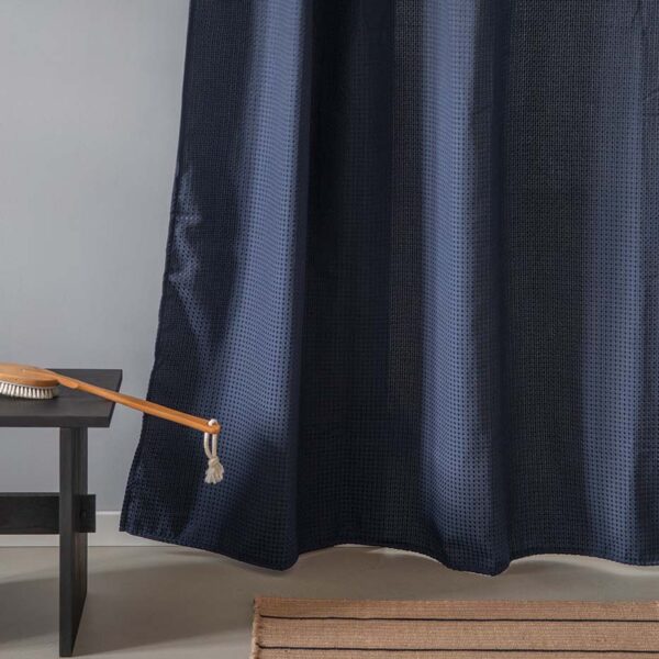 MOUD Home waffle badeforhæng i blå