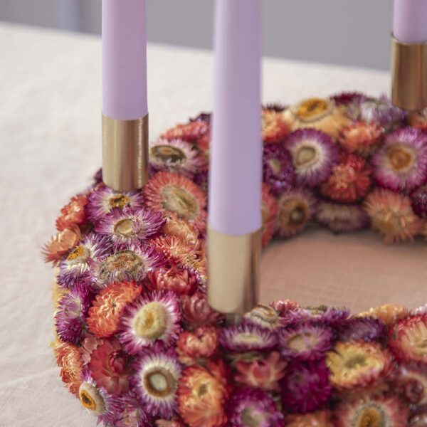 MOUD Home spike lysholder i børstet messing