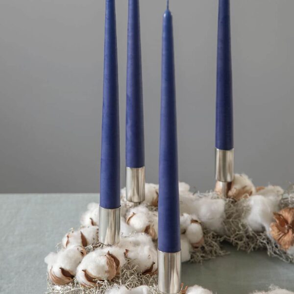 MOUD Home cozy paraffin lys i mørk blå