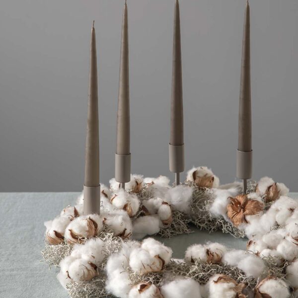 MOUD Home paraffin lys i gråbrun