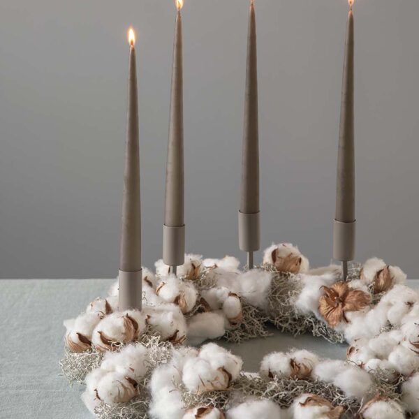 MOUD Home Spike lysholder i mørk beige