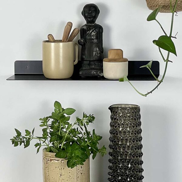 MOUD Home Float hylde i mat sort stål