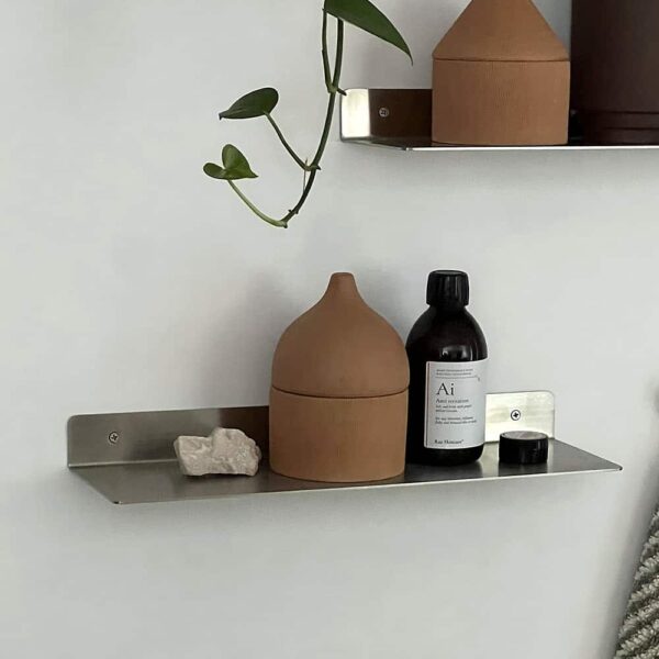 MOUD Home Float hylde i børstet stål