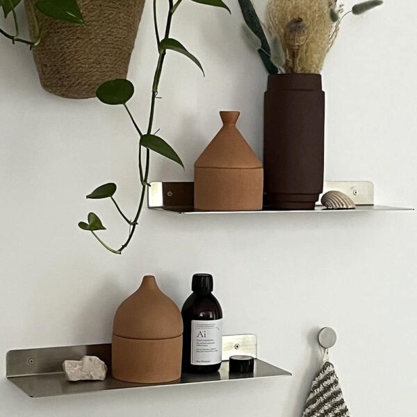 MOUD Home Float hylde i børstet stål