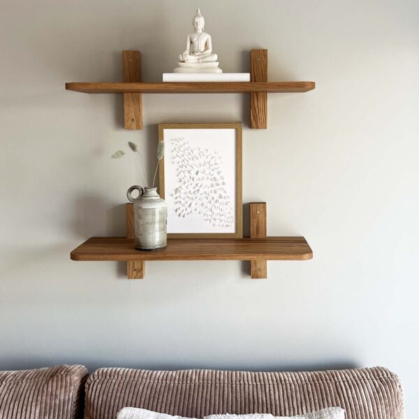 MOUD Home Nord egetræshylde 60 cm