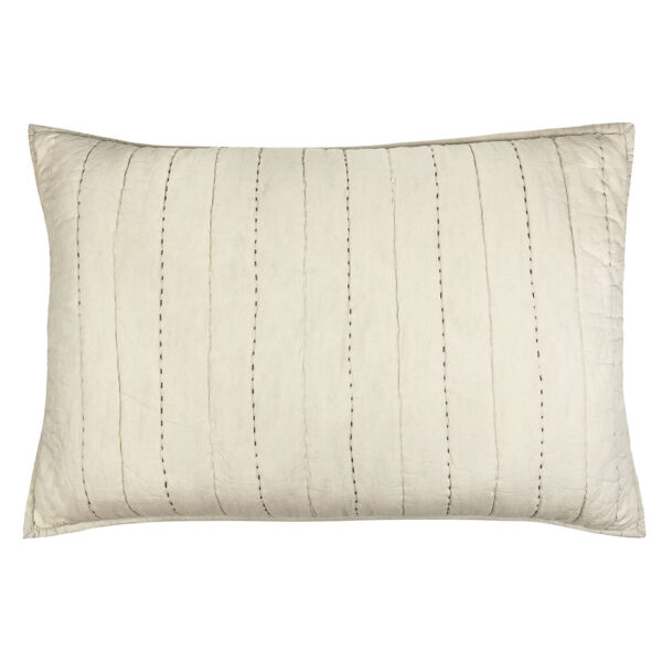 MOUD Home Senses quiltet beige pudebetræk, 50x70 cm