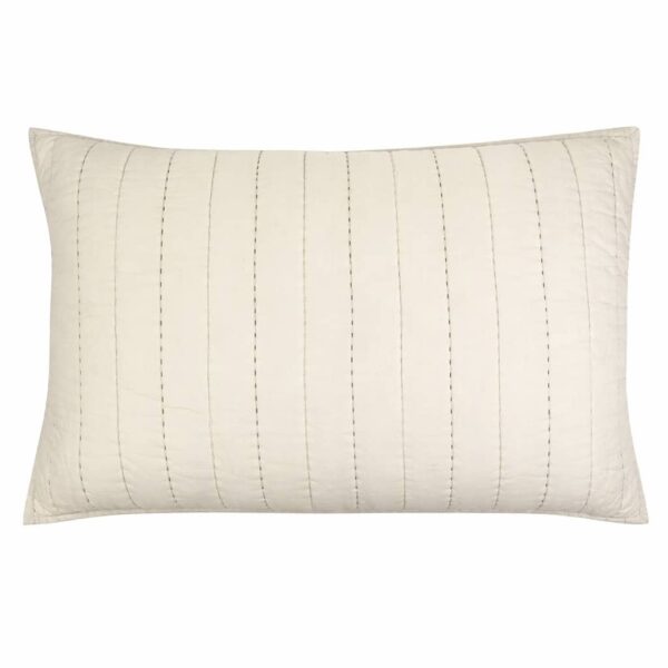 MOUD Home Senses quiltet beige pudebetræk, 50x70 cm