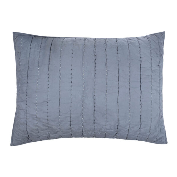 MOUD Home Senses quiltet blå pudebetræk, 50x70 cm
