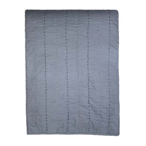 Senses quiltet sengetæppe blå 260x260 cm.