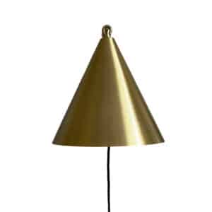 Moud home mas væglampe i børstet messing