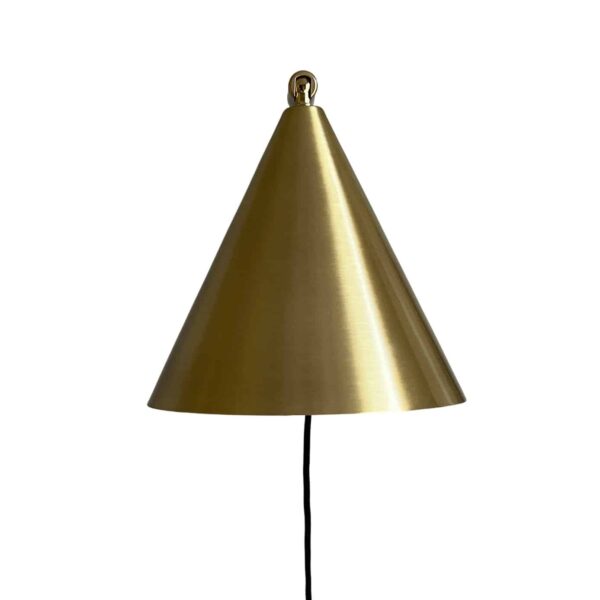 Moud home mas væglampe i børstet messing